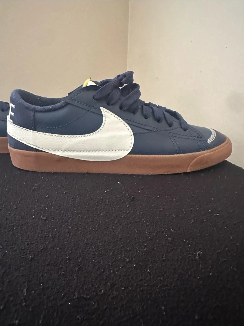 Nike Blazer Low 77 Jumbo WNTR Midnight Navy Gum Rare Size 15